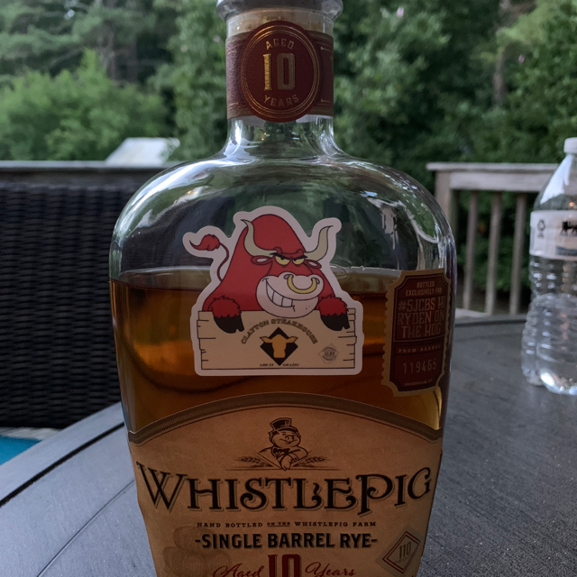 WhistlePig 10 Year Single Barrel Rye #5JCBS Ryden On The Hog