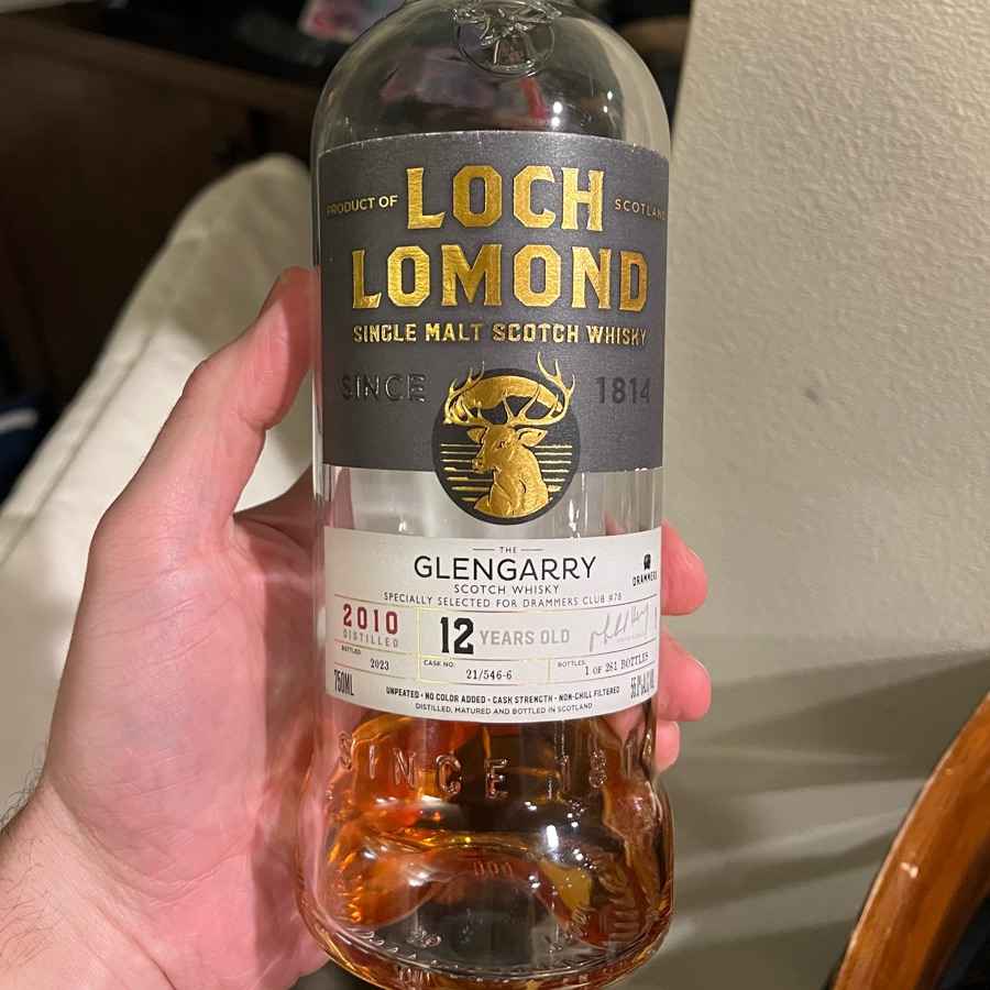 Loch Lomond 12 'The Glengarry' single cask