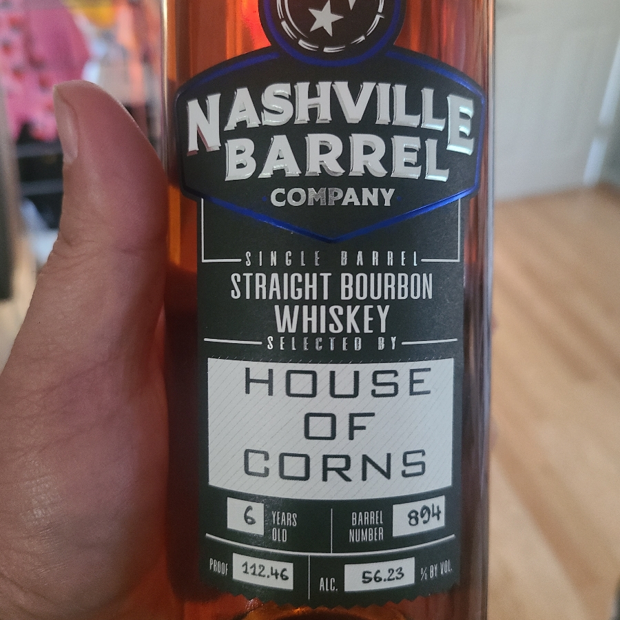 Nashville Barrel Single Barrel Straight Bourbon (House Of Corns)