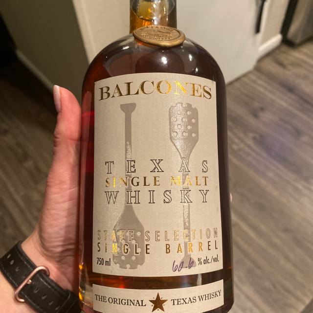 Balcones Texas single malt whiskey, staff selection