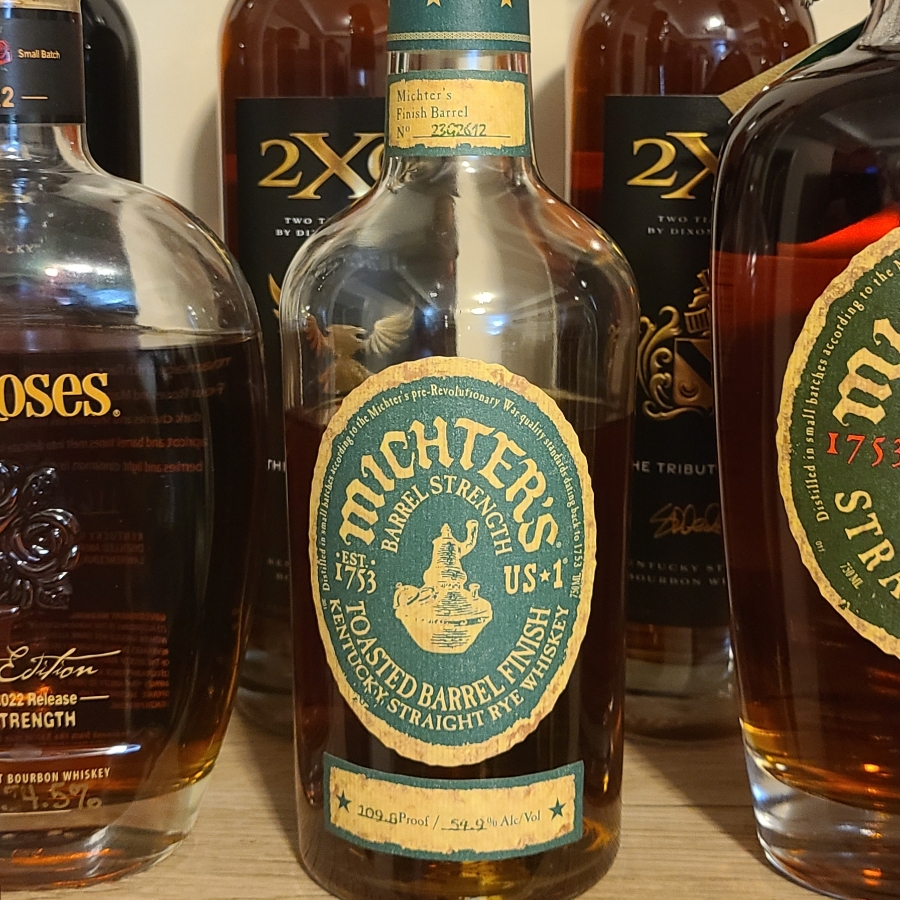 Michter's US*1 Barrel Strength Toasted Barrel Finish Straight Rye Whiskey (2023 Release)