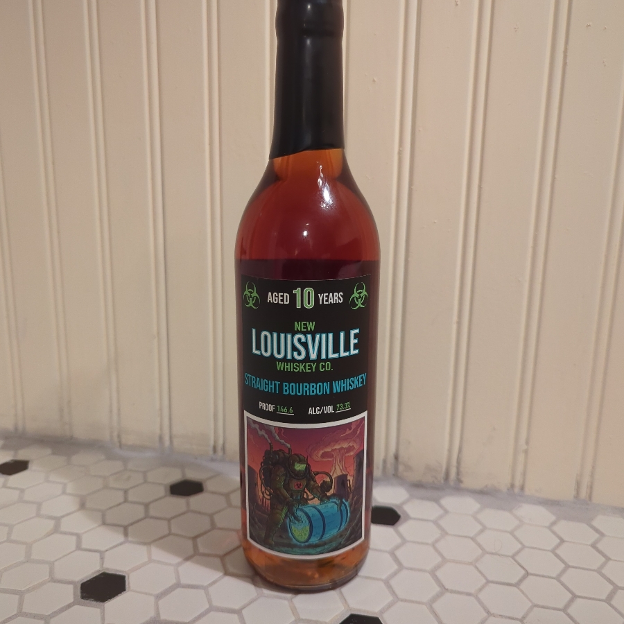 New Louisville Whiskey Co. Straight Bourbon Whiskey Hazmat Single Barrel "Nuclear Nectar"