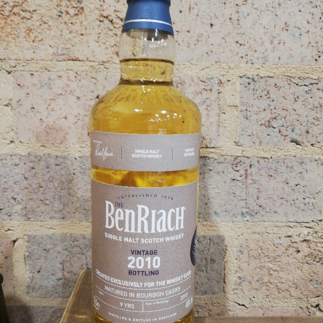 Benriach vintage 2010 bottling