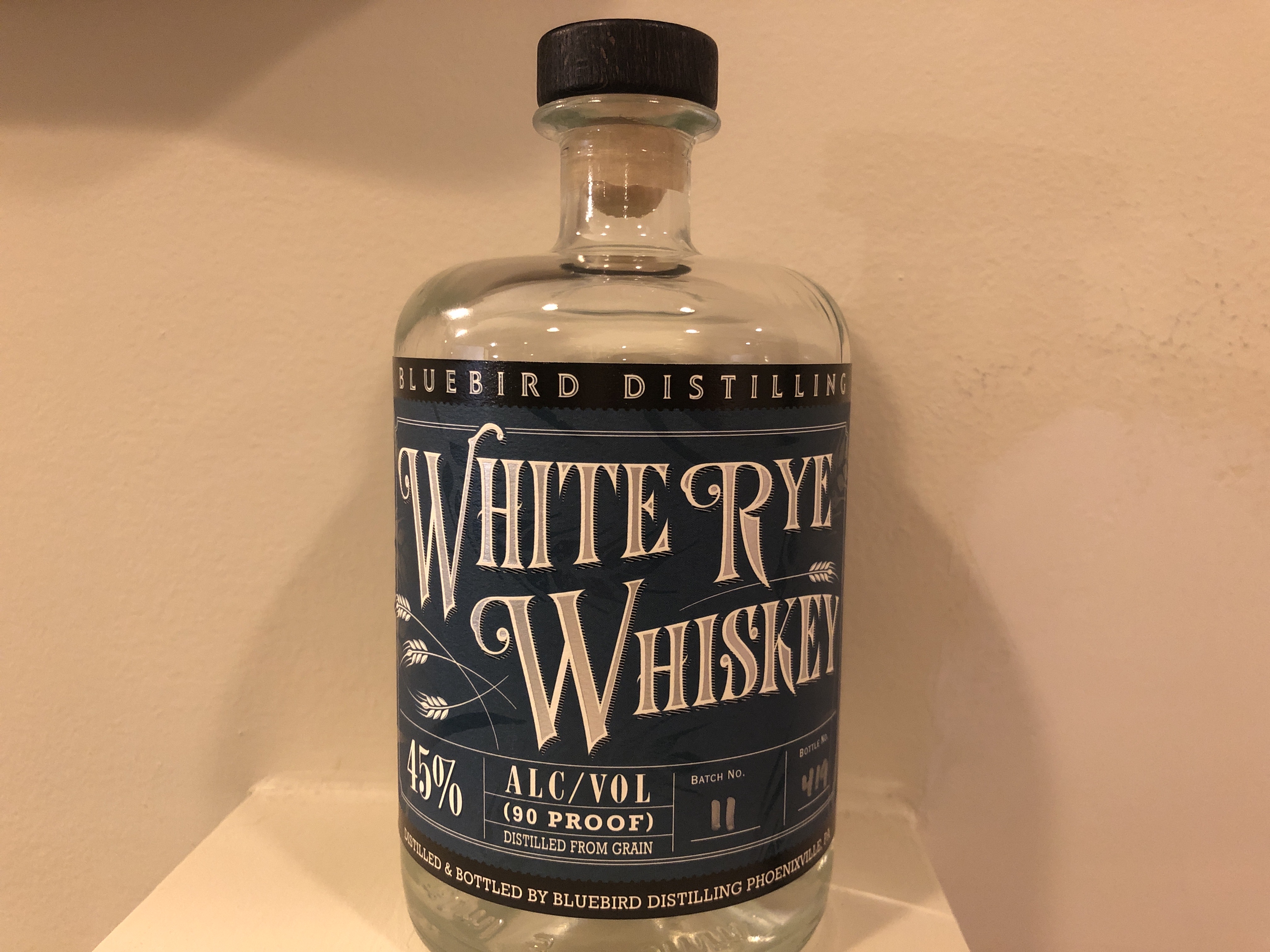 Bluebird Distilling White Rye Whiskey
