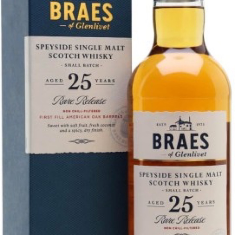 Braes of Glenlivet 25 Rare Release Secret Speyside