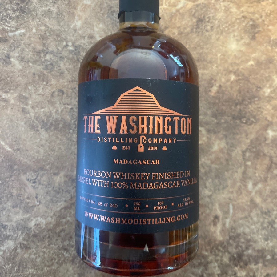 The Washington Distilling Company - Bourbon Whiskey Finished in Barrel with 100% Madagascar Vanilla