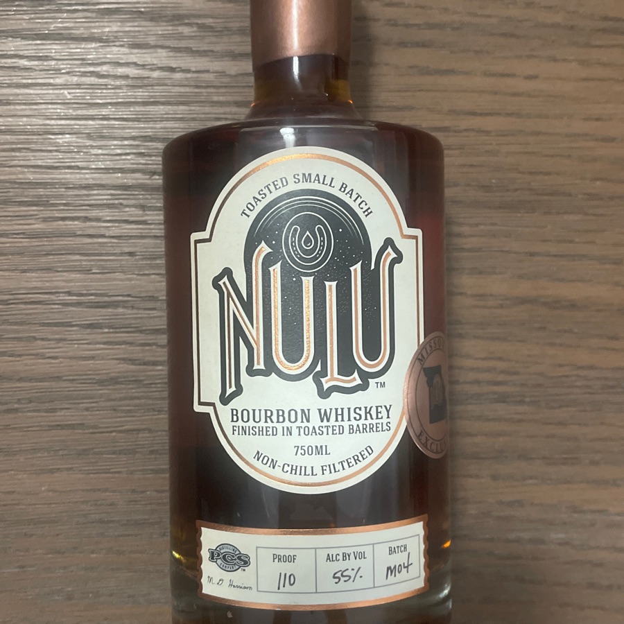 Nulu Toasted Small Batch Bourbon Whiskey Finished In Toasted Barrels - Missouri Exclusive
