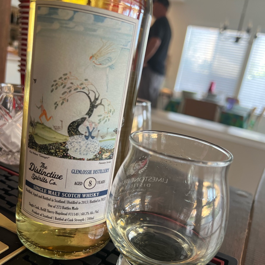 The Distinctive Sprits Company Glenlossie Distillery 8 Years Old