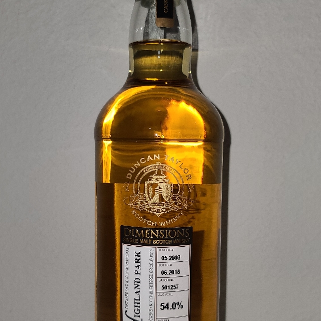 Highland Park 2003 15 Year Dimensions (Duncan Taylor)