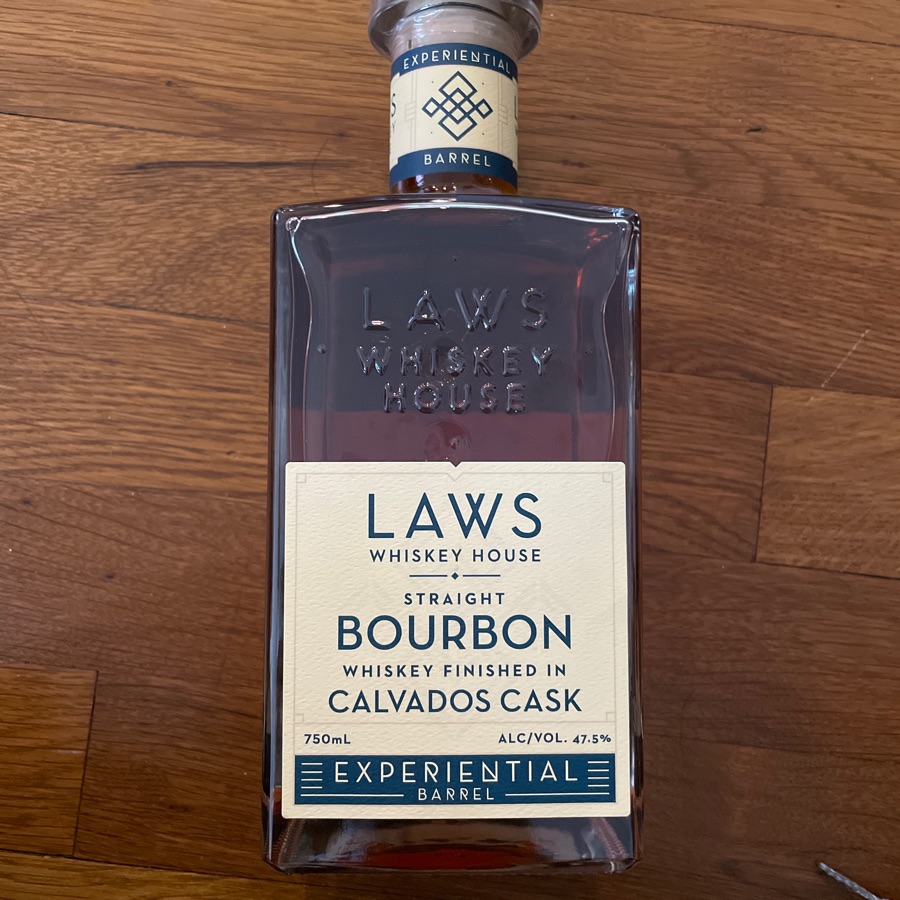 Laws Straight Bourbon Finished in Calvados Cask (Experimental Barrel)