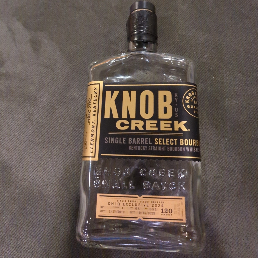 Knob Creek Single Barrel Select Bourbon (OHLQ Exclusive Release 2024)