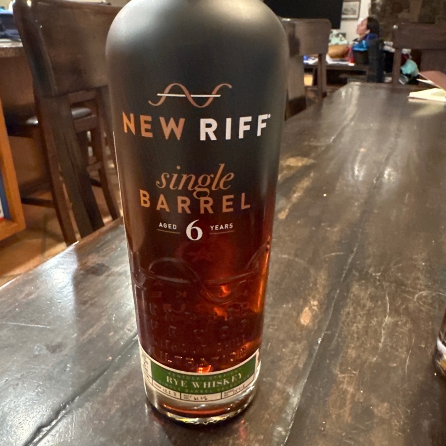 New Riff Single Barrel Kentucky Straight Rye Whiskey Aged at Least 6 Years (American Whiskey Forum Barrel No. 15418)