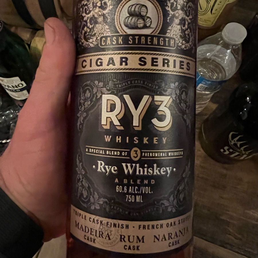 Ry3 rye whiskey cigar series cask strength