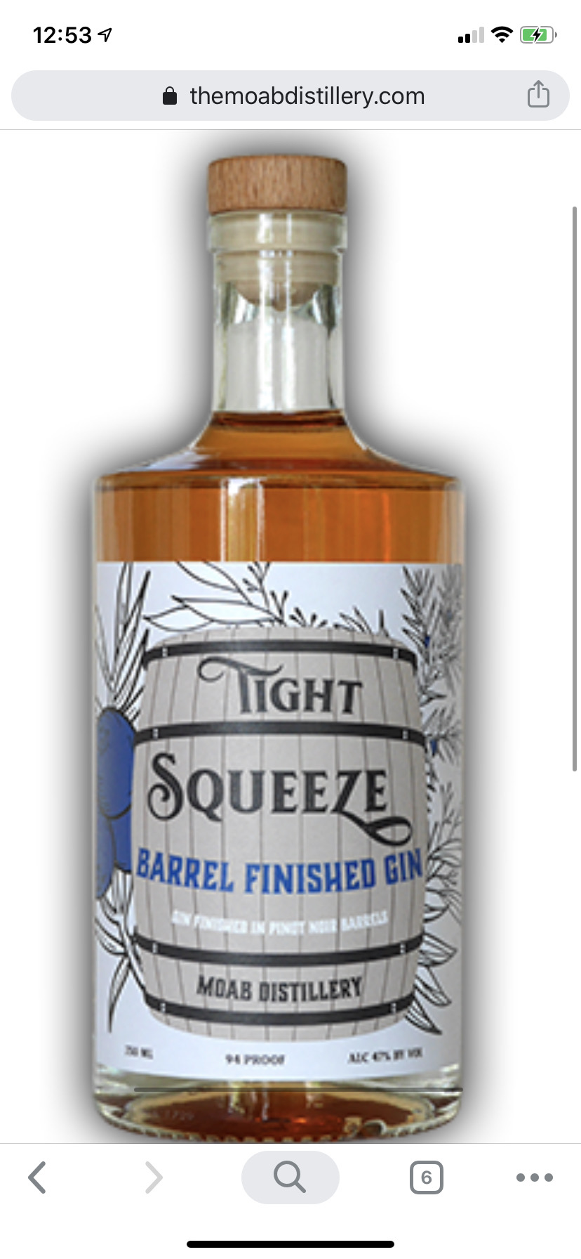 Moab Distillery Tight Squeeze Gin