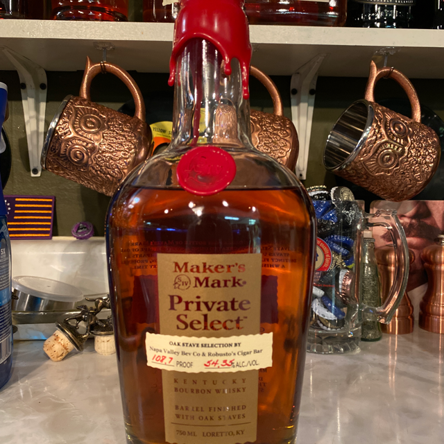 Maker's Mark Private Select Napa Valley Bev Co & Robusto's Cigar Bar