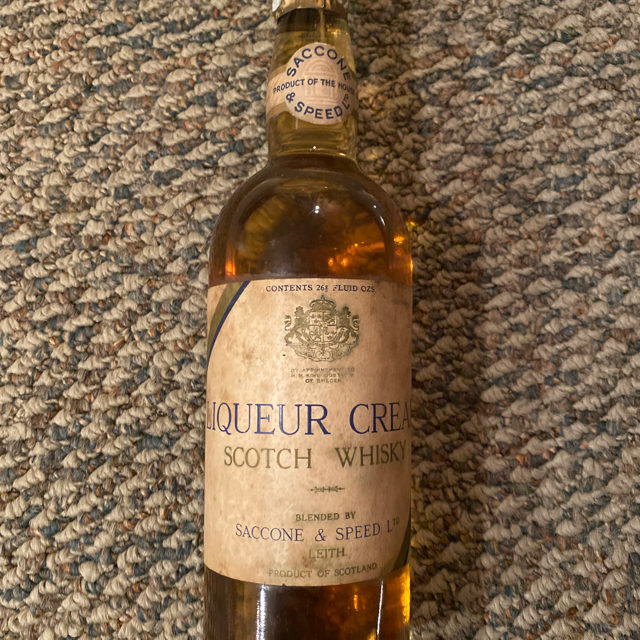 Liquer Cream scotch whiskey