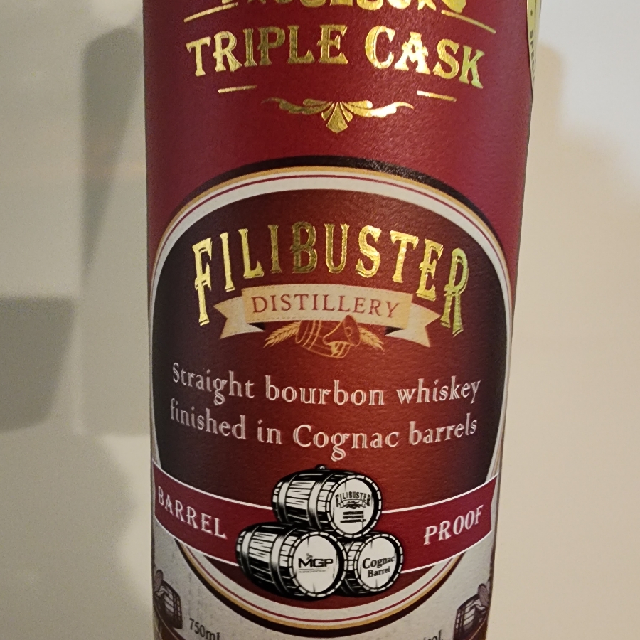 Filibuster Finished in Cognac barrel - VAABC Store pick