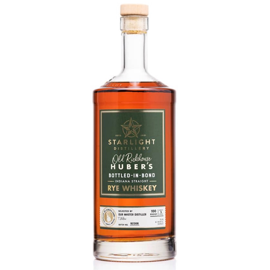Starlight Distillery Carl T. Huber Bottled in Bond Old Rickhouse Rye Whiskey