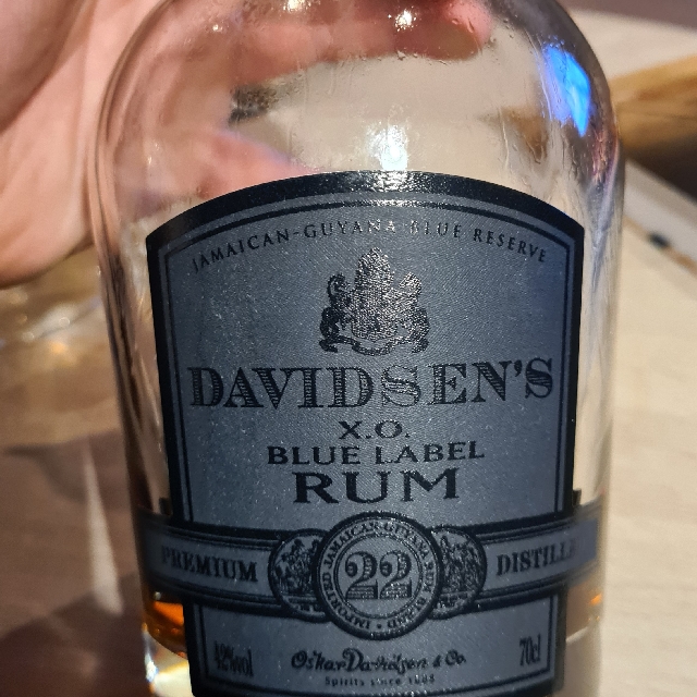 Davidsen's X.O. Blue Label Rum