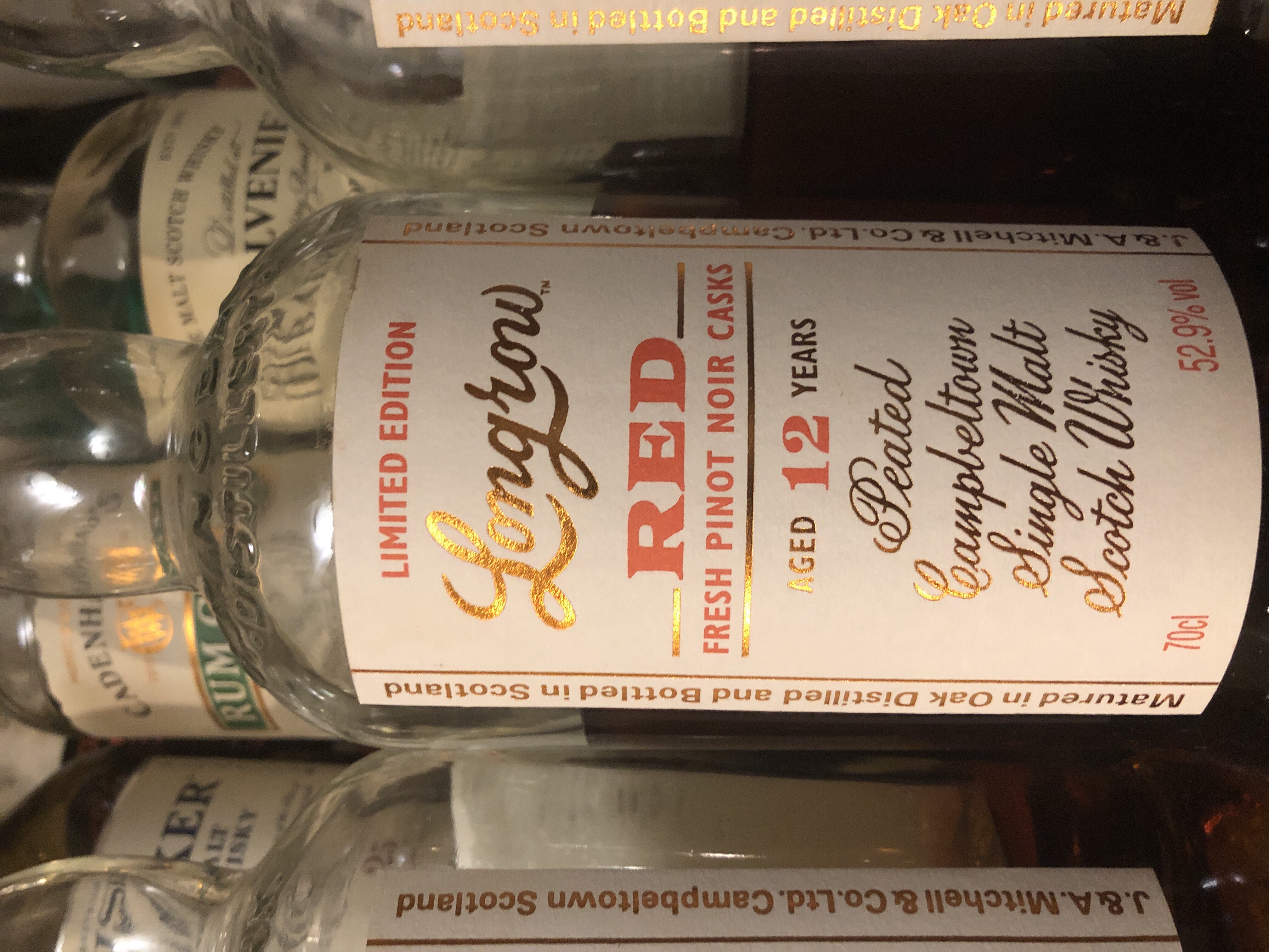 Longrow Red 12 Year Fresh Pinot Noir Casks
