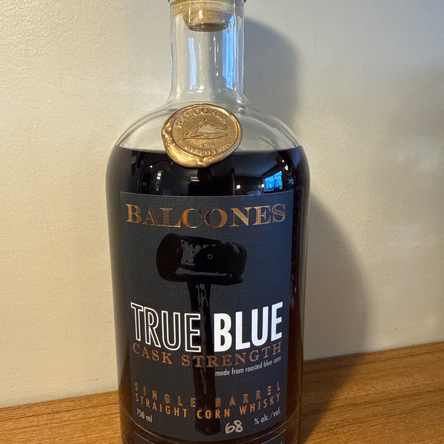 Balcones True Blue Cask Strength Single Barrel Straight Corn Whisky (Barrel 18313)