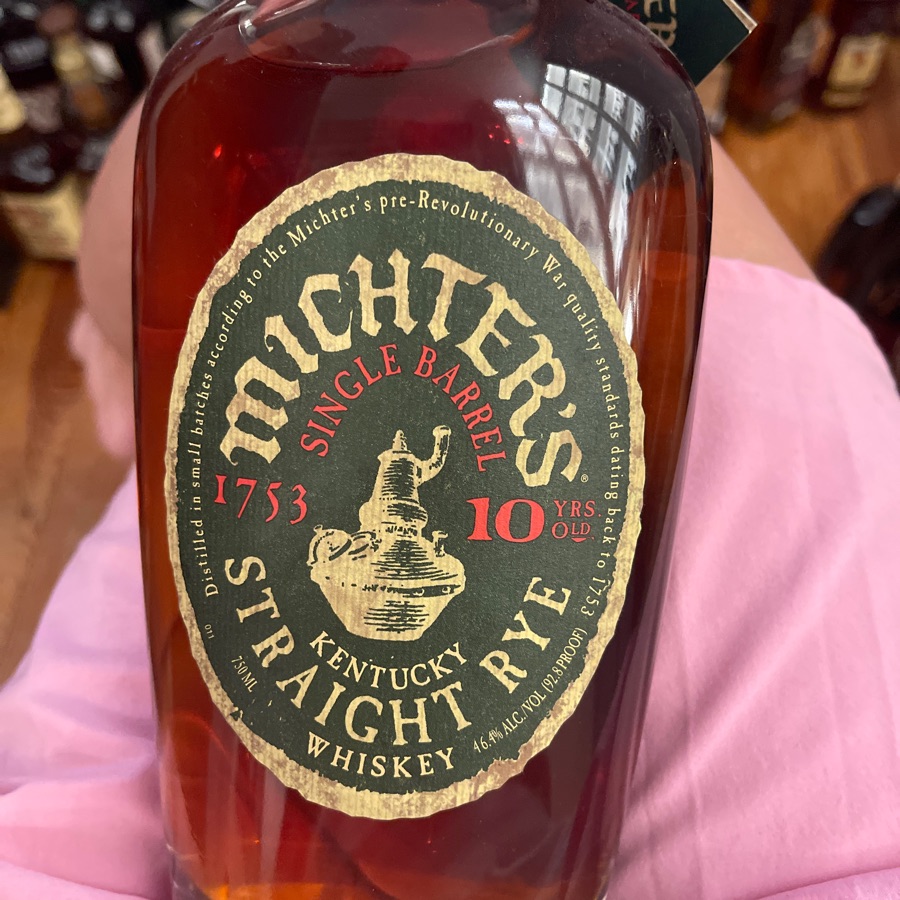 Michter's Single Barrel Straight Rye 10 yr