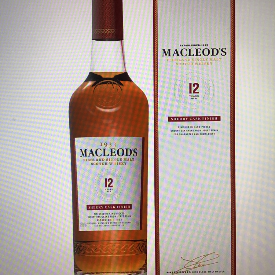 1933 Macleod's 12 Year Old Highland Single Malt Scotch Whisky Sherry Cask Finish