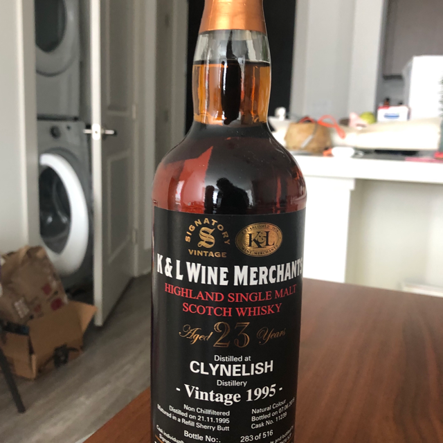 Clynelish 1995 23 Year Cask #11239 (Signatory) K & L Wine Merchants