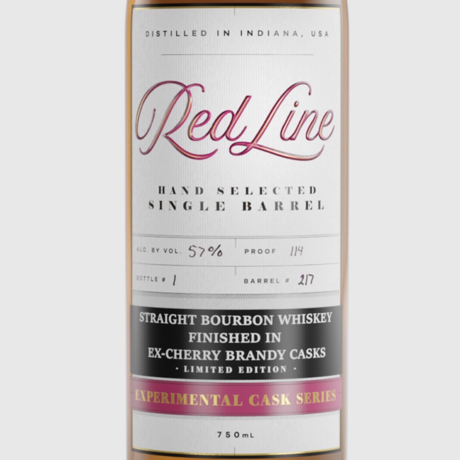 Red Line Experimental Cask Series Straight Bourbon Whiskey Finished In Ex Cherry Brandy Casks