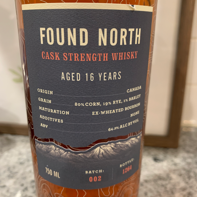 Found North Cask Strength Wiskey