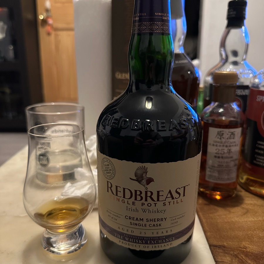 Redbreast 25 Year The Whisky Exchange Cream Sherry Cask 14143