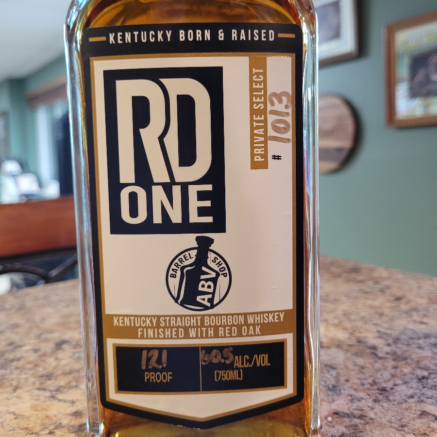 RD One Private Select Bourbon Finished with Red Oak #1013 (ABV Barrel Shop)