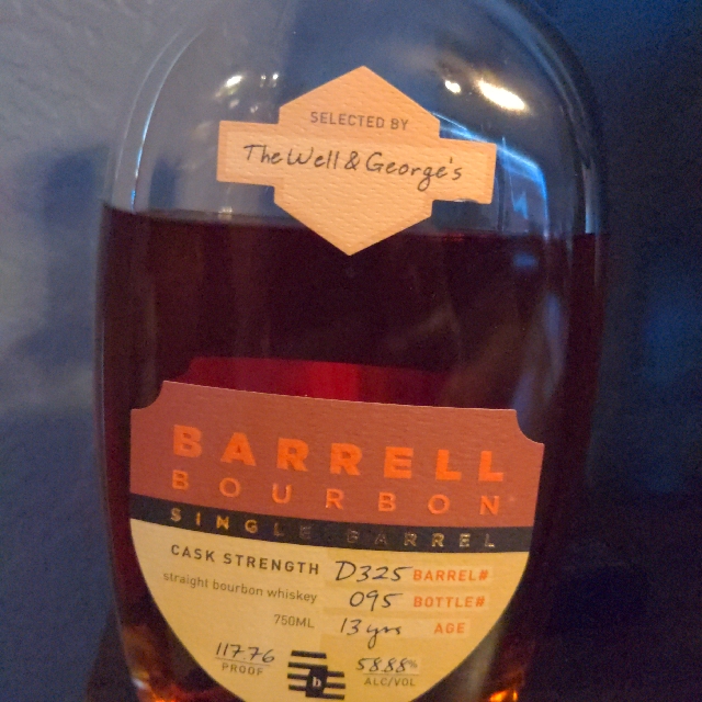 Barrell Bourbon Single Barrel #D325