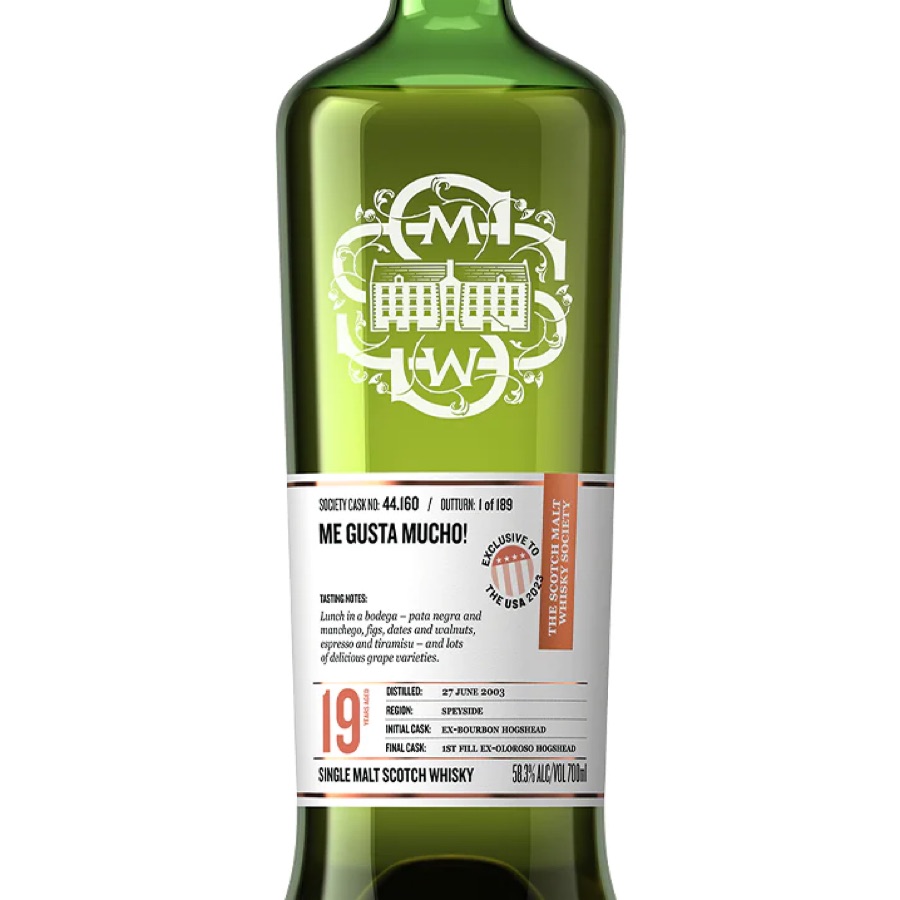 Craigellachie 2003 Me Gusta Mucho! Cask No. 44.160 (SMWS)