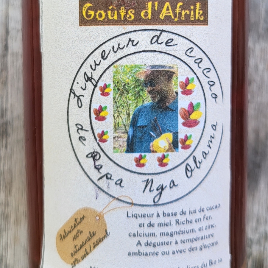 Goûts d'Afrik Liqueur de Cacao de Papa Nga Obama