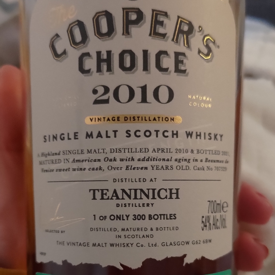 Inchgower 12 Years Old 2010 Cooper's Choice