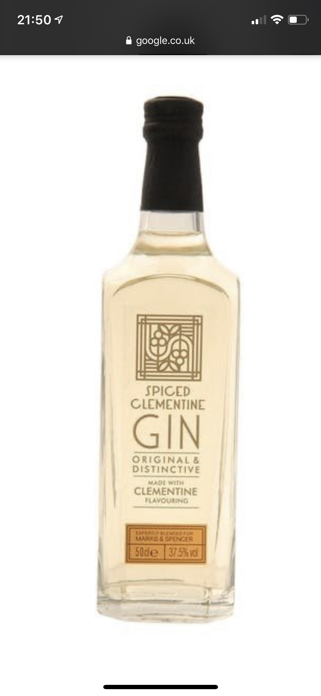 Marks & Spencer Spiced Clementine Gin