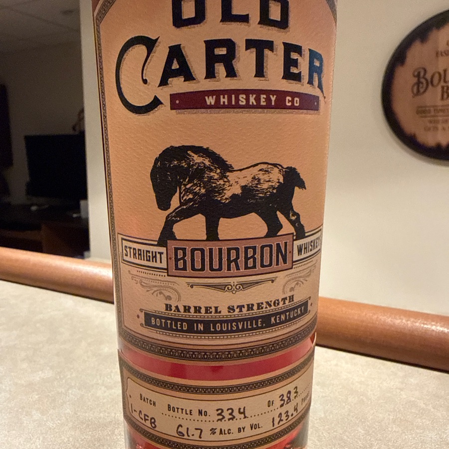 Old Carter Straight Bourbon Whiskey - Very Small Batch - Barrel Strength
