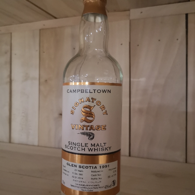 Glen Scotia 1991 23 Year 86 Proof Collection (Signatory)