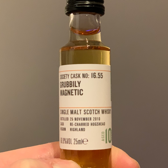 Grubbily magnetic 16.55 (SMWS) Glenturret