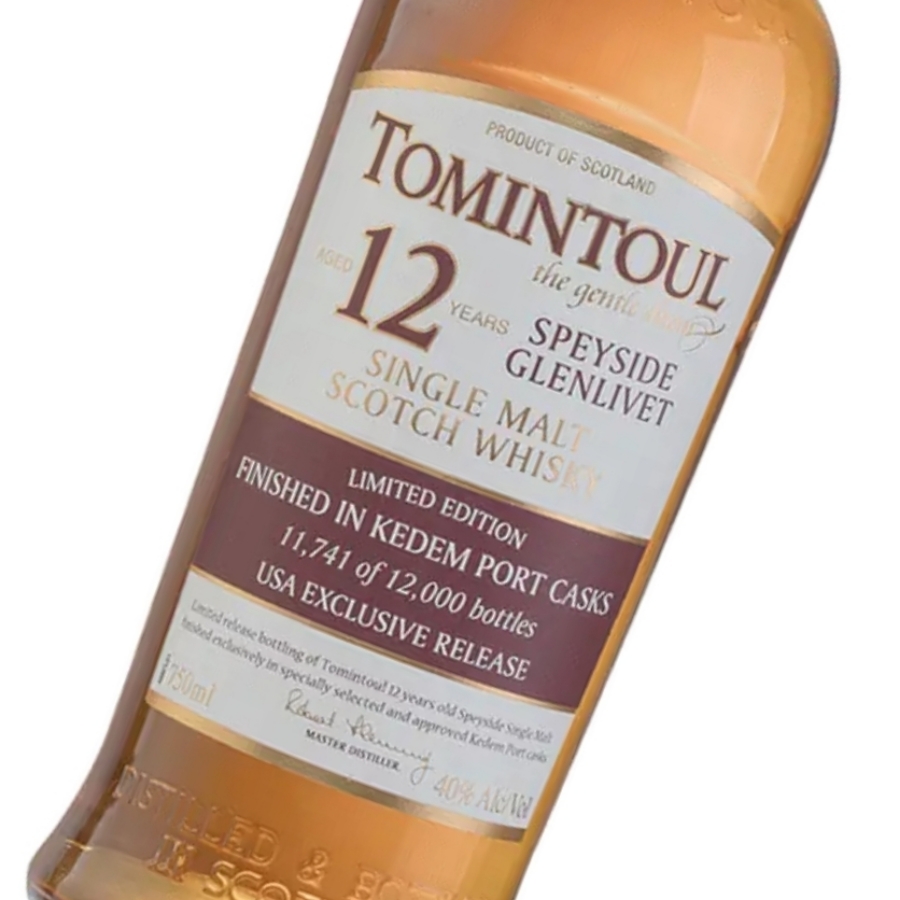 Tomintoul 12 (Kedem Port Casks) - Kosher - Limited Edition