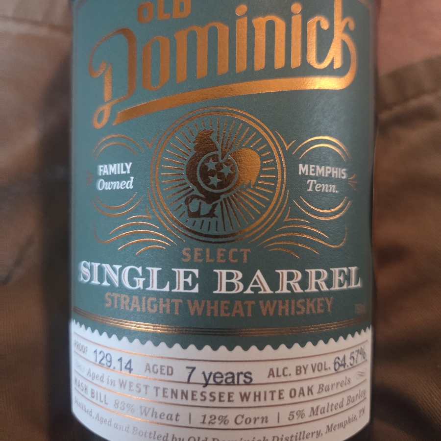 Old Dominick Single Barrel Straight Wheat Whiskey Heritage Liquor & Wine Rickhouse Rock