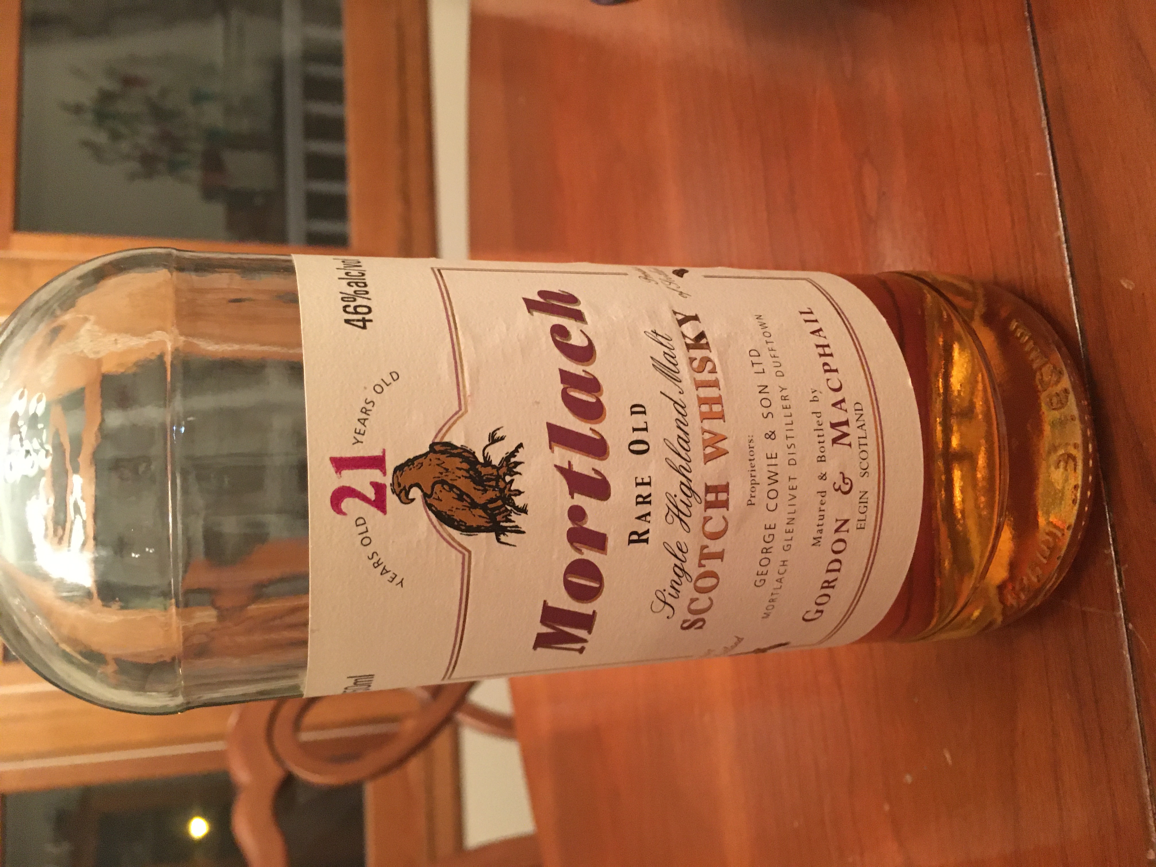 Mortlach 21 Year Distillery Labels (Gordon & MacPhail) 46%