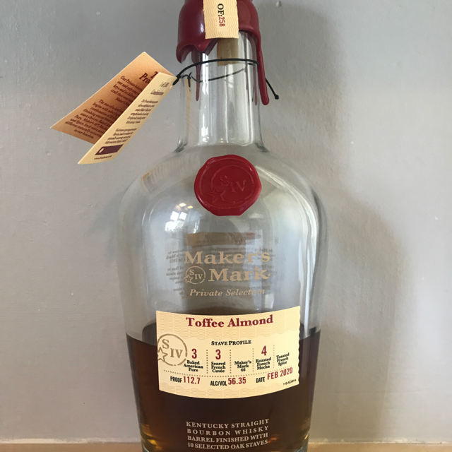 Maker's Mark Private Selection "Toffee Almond"