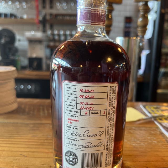 Russell's Reserve Private Barrel Selection- Virginia ABC 22-2161