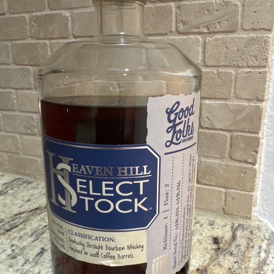 Heaven Hill Select Stock finished in used Coffee Barrels