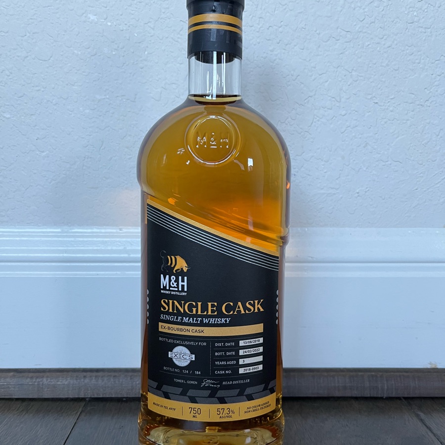 M&H Single Cask Single Malt (Exec's Whiskey Club)