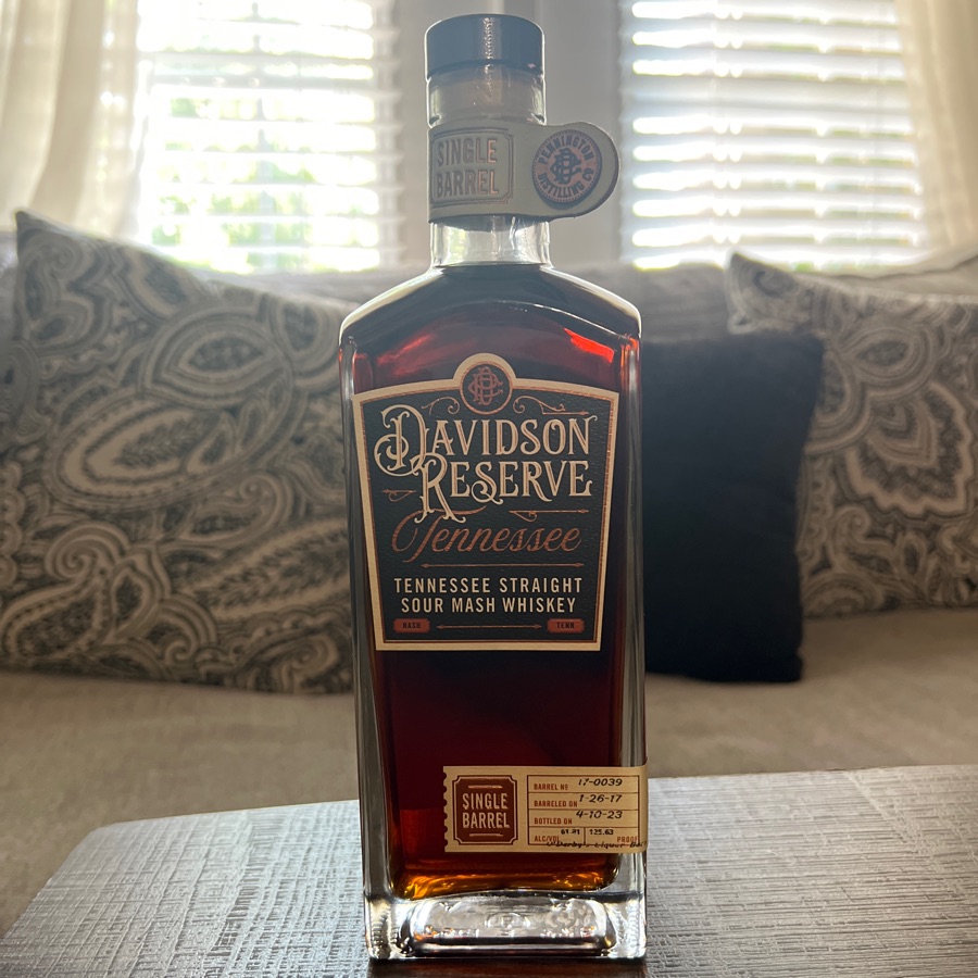 Davidson Reserve Tennessee Straight Sour Mash Whiskey (O'Darby's Liquor Barn)