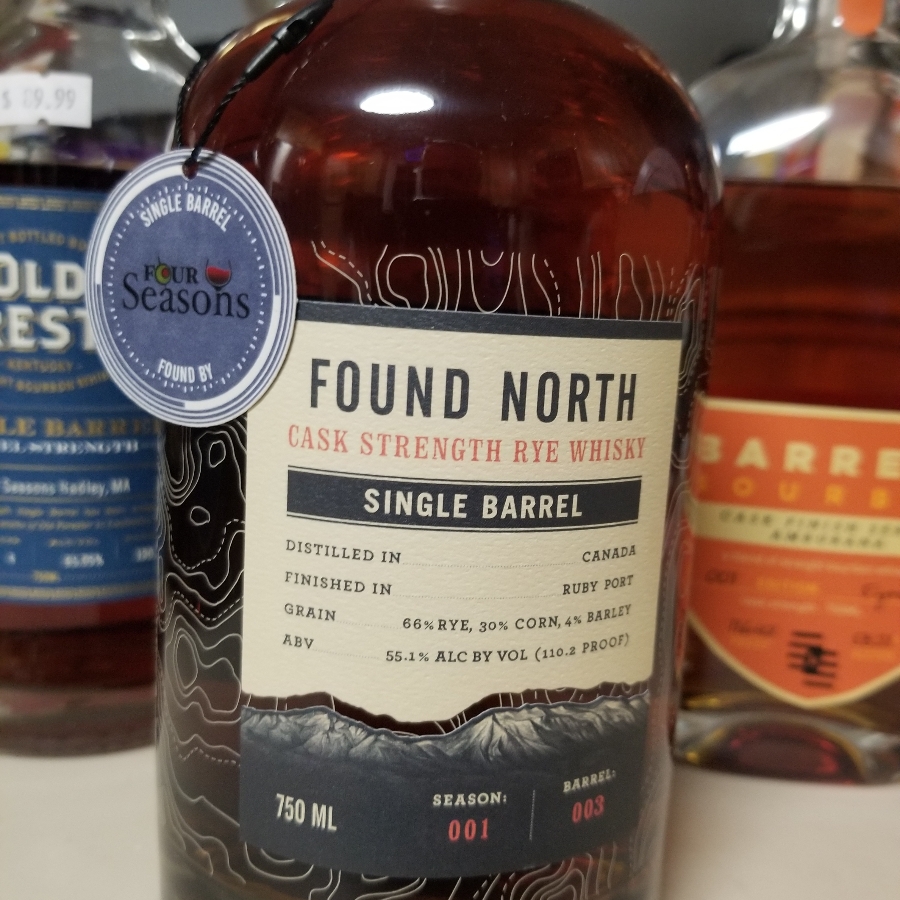 Found North cask strength rye whisky port finish