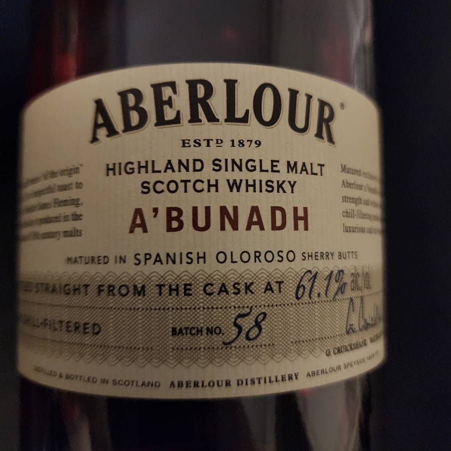 Aberlour A'bunadh (Batch 58)